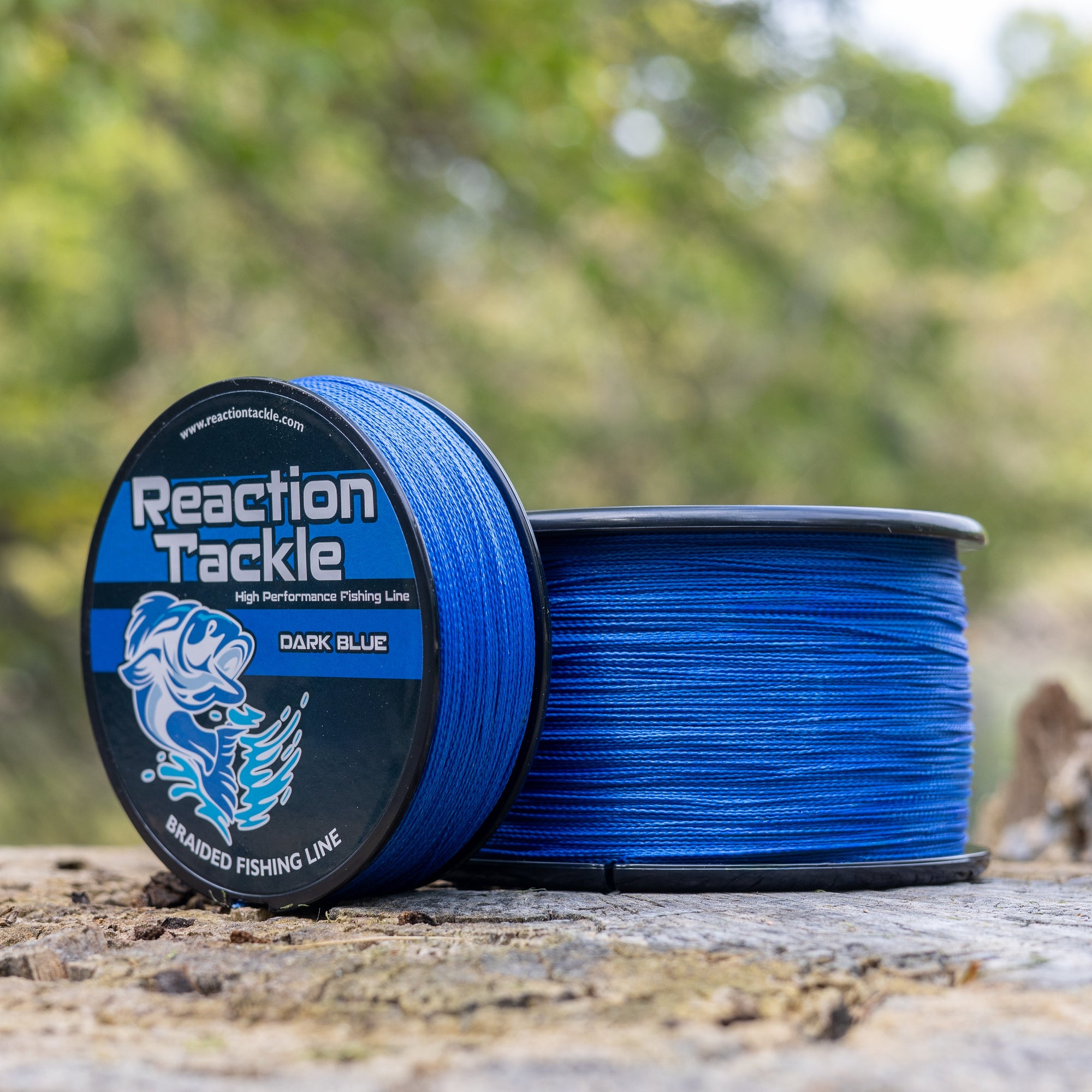 Reaction Tackle Braided Fishing Line - Dark Blue