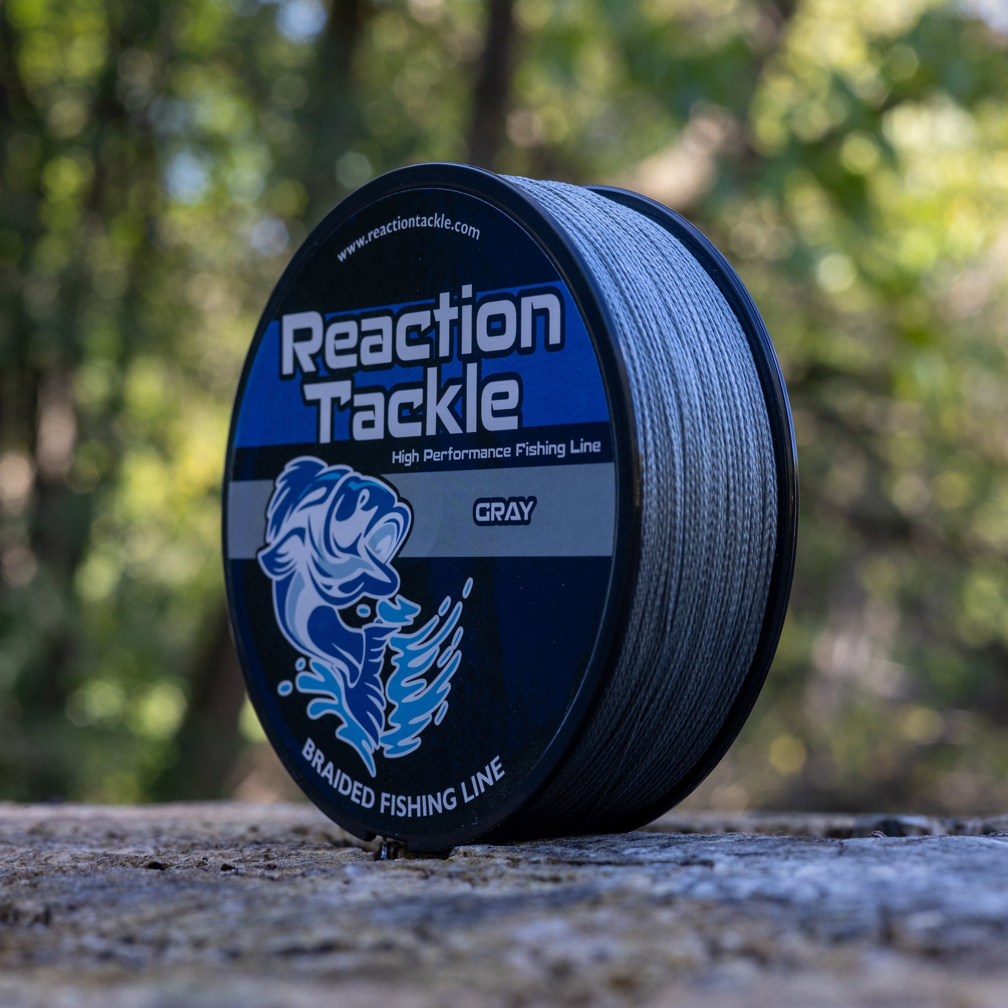 Reaction Tackle Braided Fishing Line - Gray