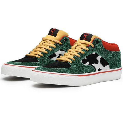 Joiints Green Mid-Top Skate Sneakers Stylish Vulcanized Casual Shoes for Teens