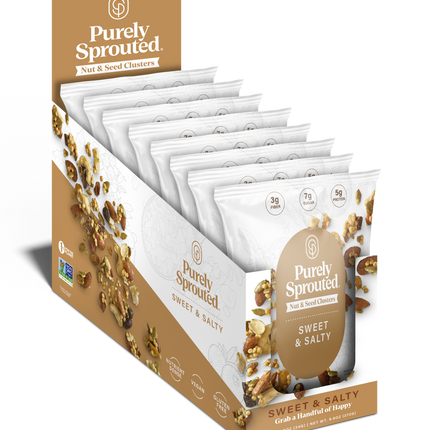 Sweet & Salty, Sprouted Snack Mix, Snack Pack, 8-Pack (1.2 Oz Each)