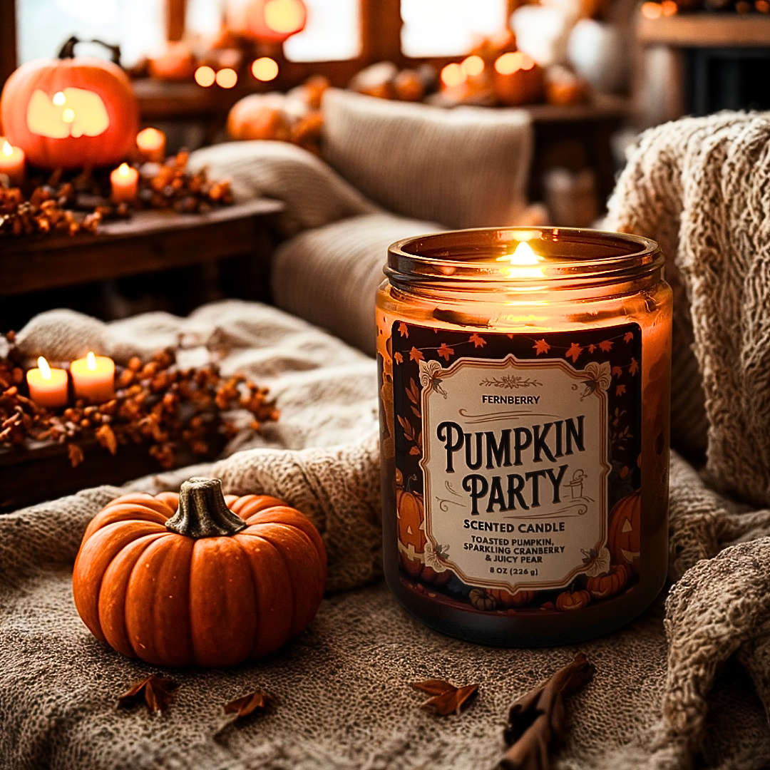 Pumpkin Party Wood Wick Candle | Fall Collection