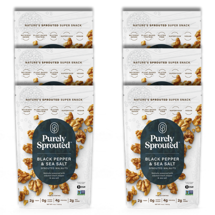 Black Pepper & Sea Salt, Sprouted Walnuts
