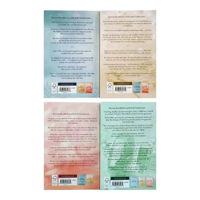 Twisted Series by Ana Huang Books Love /Games / Hate /Lies Paperback