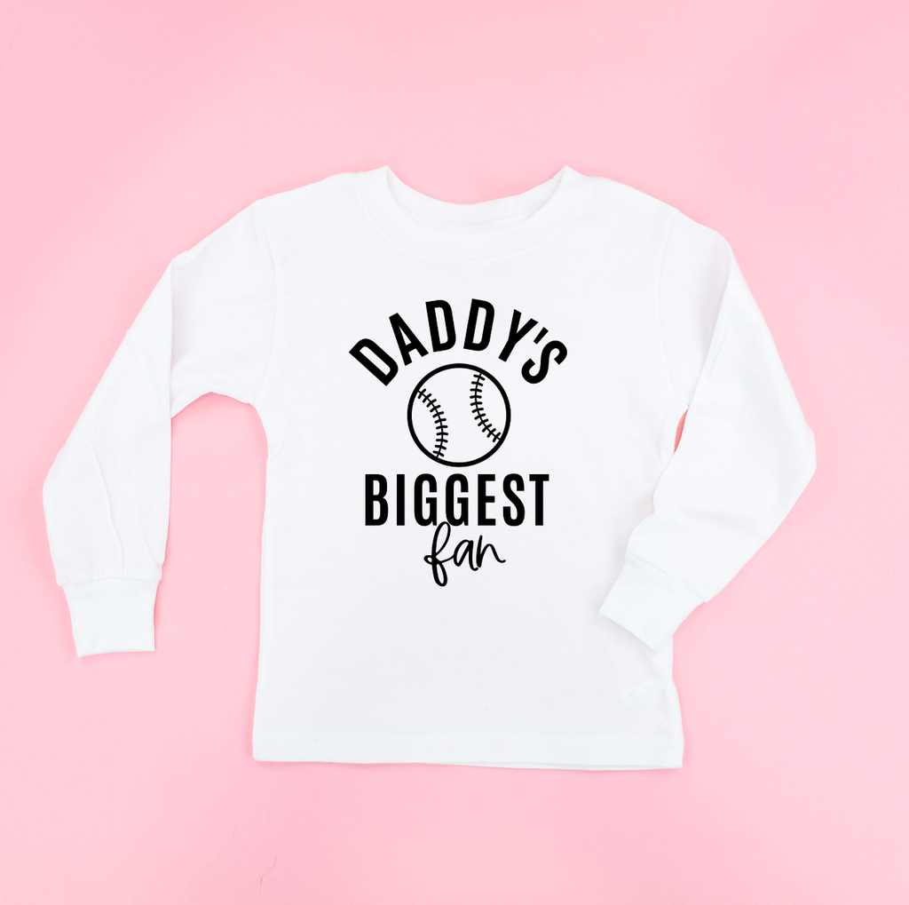 Daddy's Biggest Fan - (Choose your Sport) - Child Long Sleeve Tee