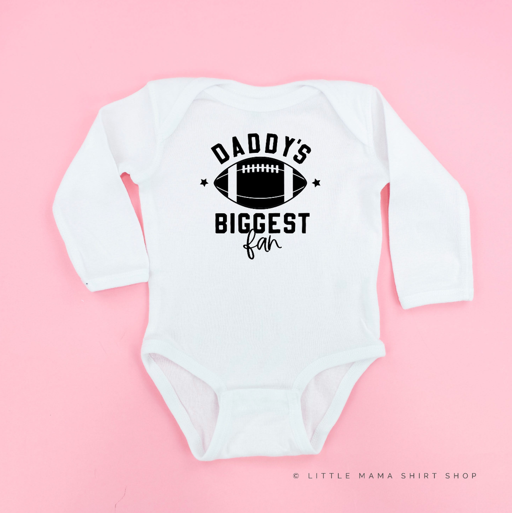 Daddy's Biggest Fan - (Choose your Sport) - Child Long Sleeve Tee