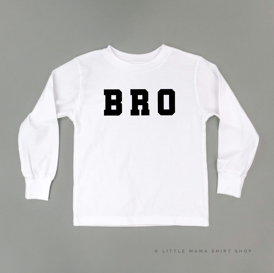 Varsity 'Bro' Sibling Tees - (Choose Your Role) - Child Long Sleeve Tee