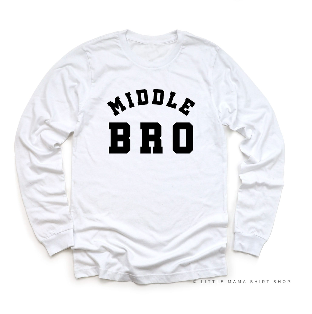 Varsity 'Bro' Sibling Tees - (Choose Your Role) - Child Long Sleeve Tee