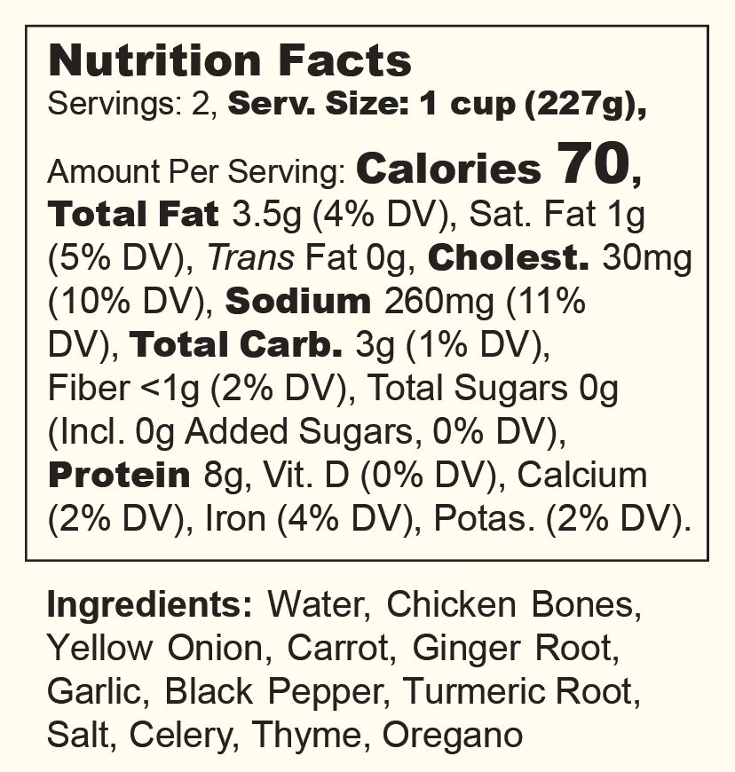 Its Actually Co. Nourishing Halal Chicken Bone Broth