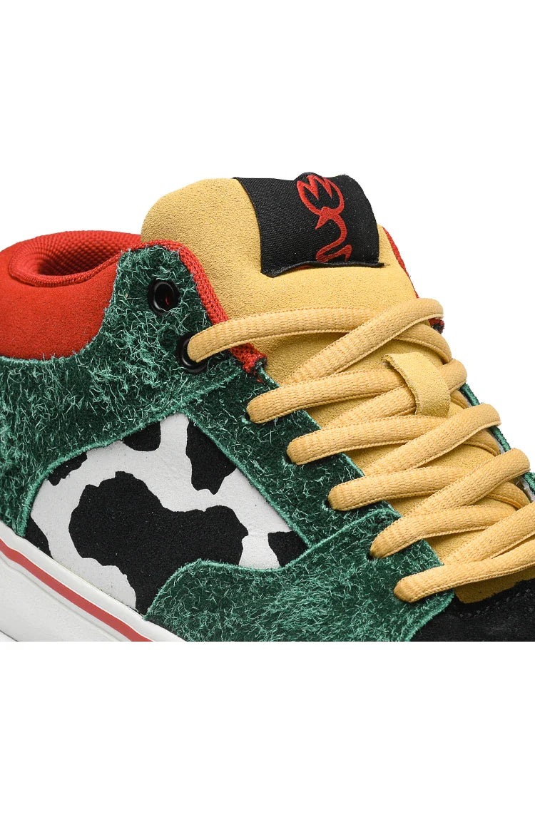 Joiints Green Mid-Top Skate Sneakers Stylish Vulcanized Casual Shoes for Teens