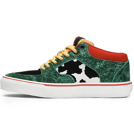 Joiints Green Mid-Top Skate Sneakers Stylish Vulcanized Casual Shoes for Teens