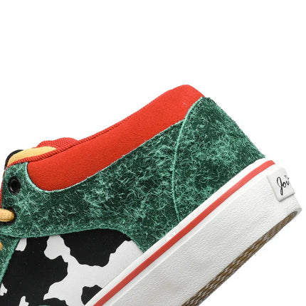 Joiints Green Mid-Top Skate Sneakers Stylish Vulcanized Casual Shoes for Teens