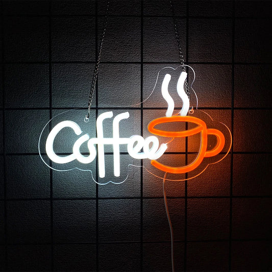 Coffee Neon Sign, Coffee Cup Led