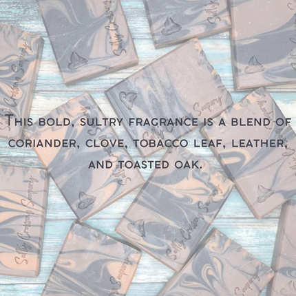Smokin’ Jack Soap for Men | Handmade Artisan Bath & Shower Bar | Bold Tabac & Leather Scent | Plastic Free, Earth Friendly Packaging