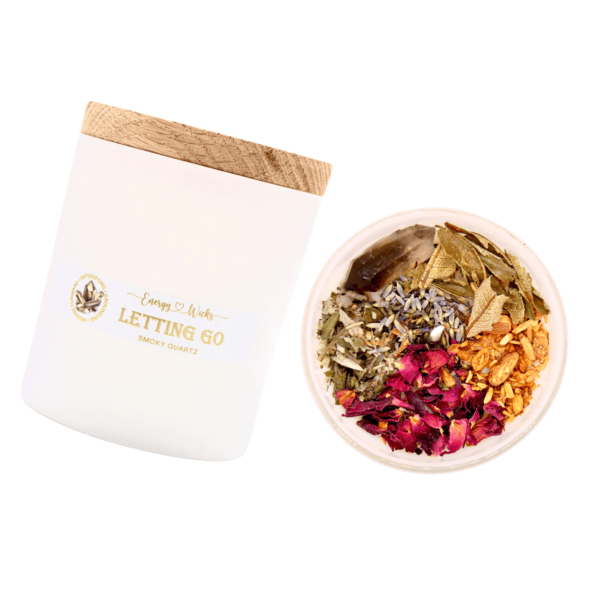 Letting Go Crystal Candle