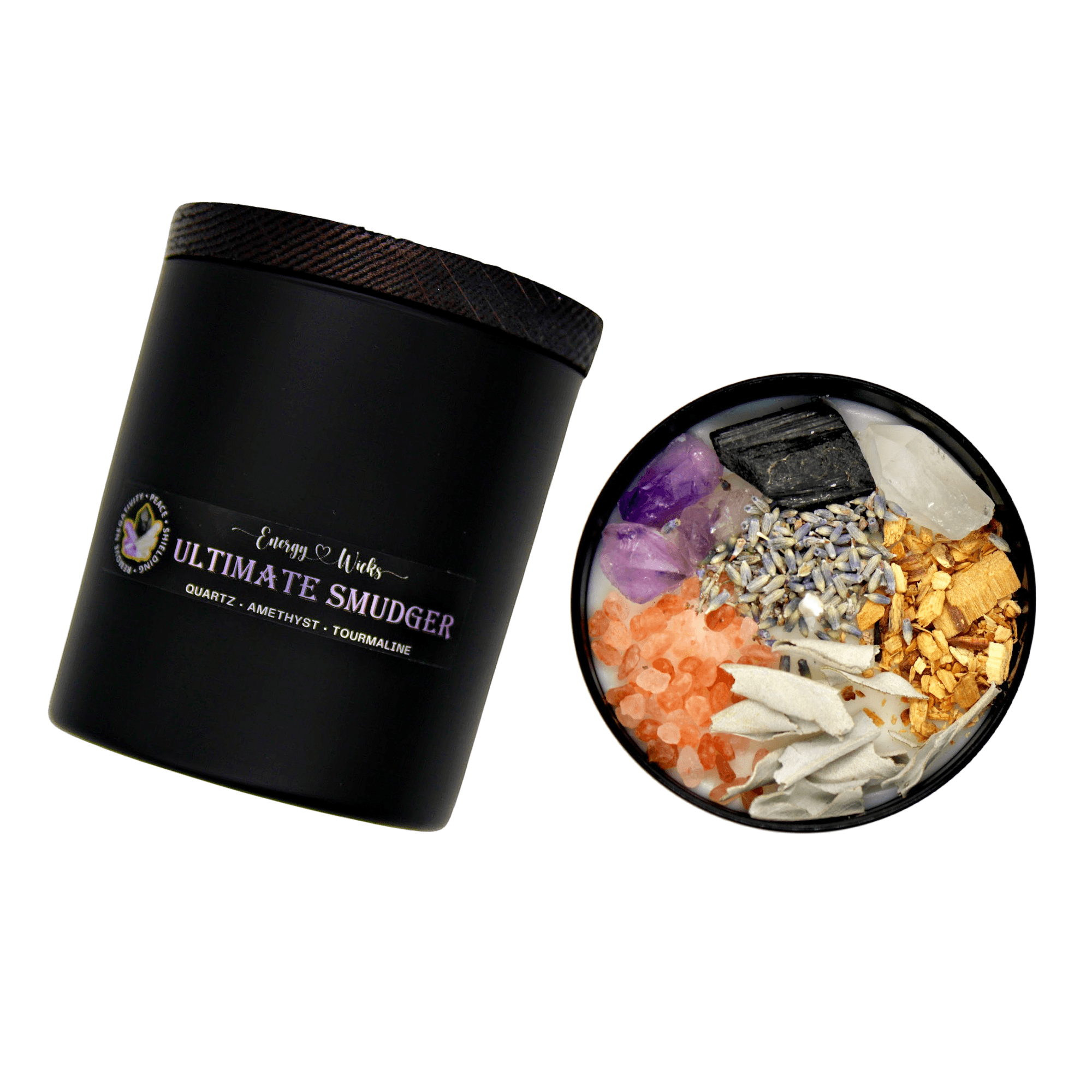 Ultimate Smudger Crystal Candle