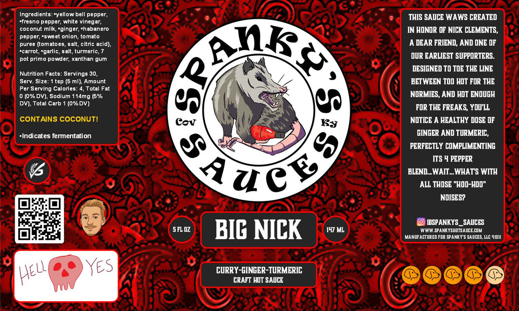 Spanky's Sauces Big Nick - 5 oz Bottle