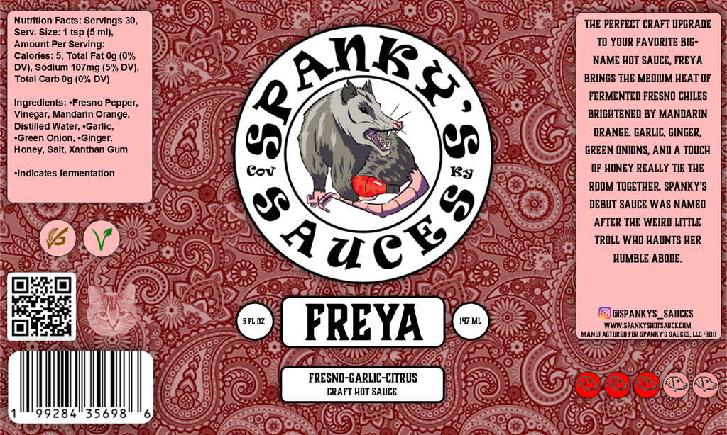 Spanky's Sauces Freya - 5 oz Bottle