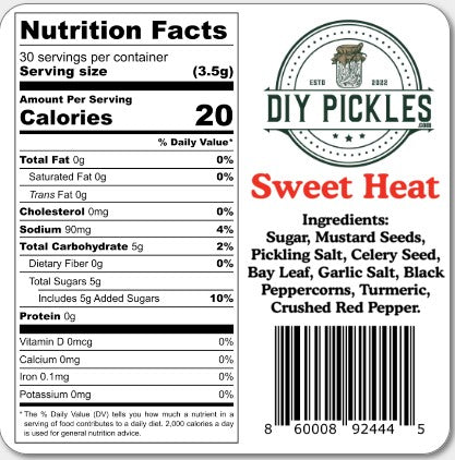 DIY Pickles Sweet Heat Spice Pack