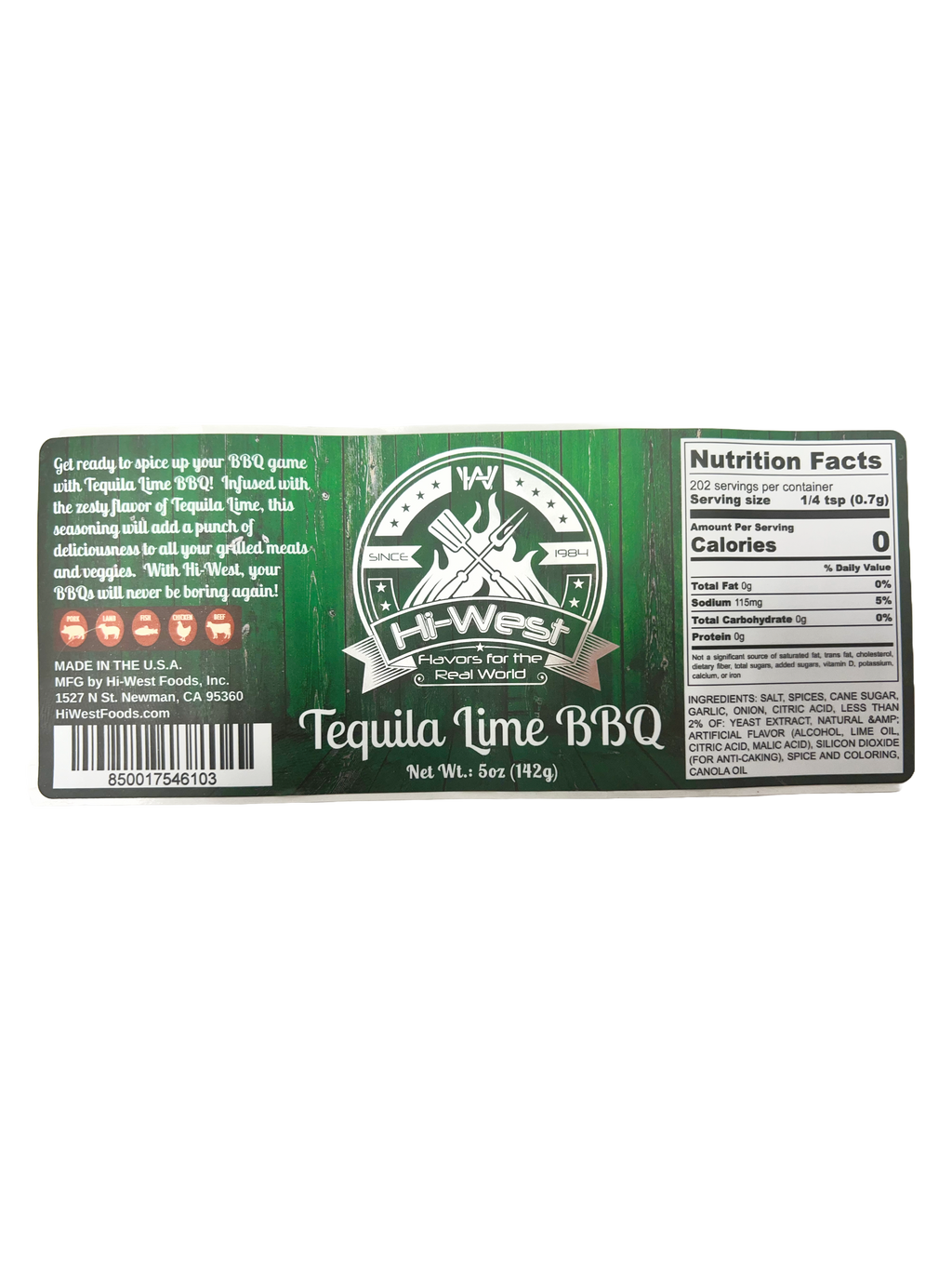 Tequila Lime BBQ Seasoning