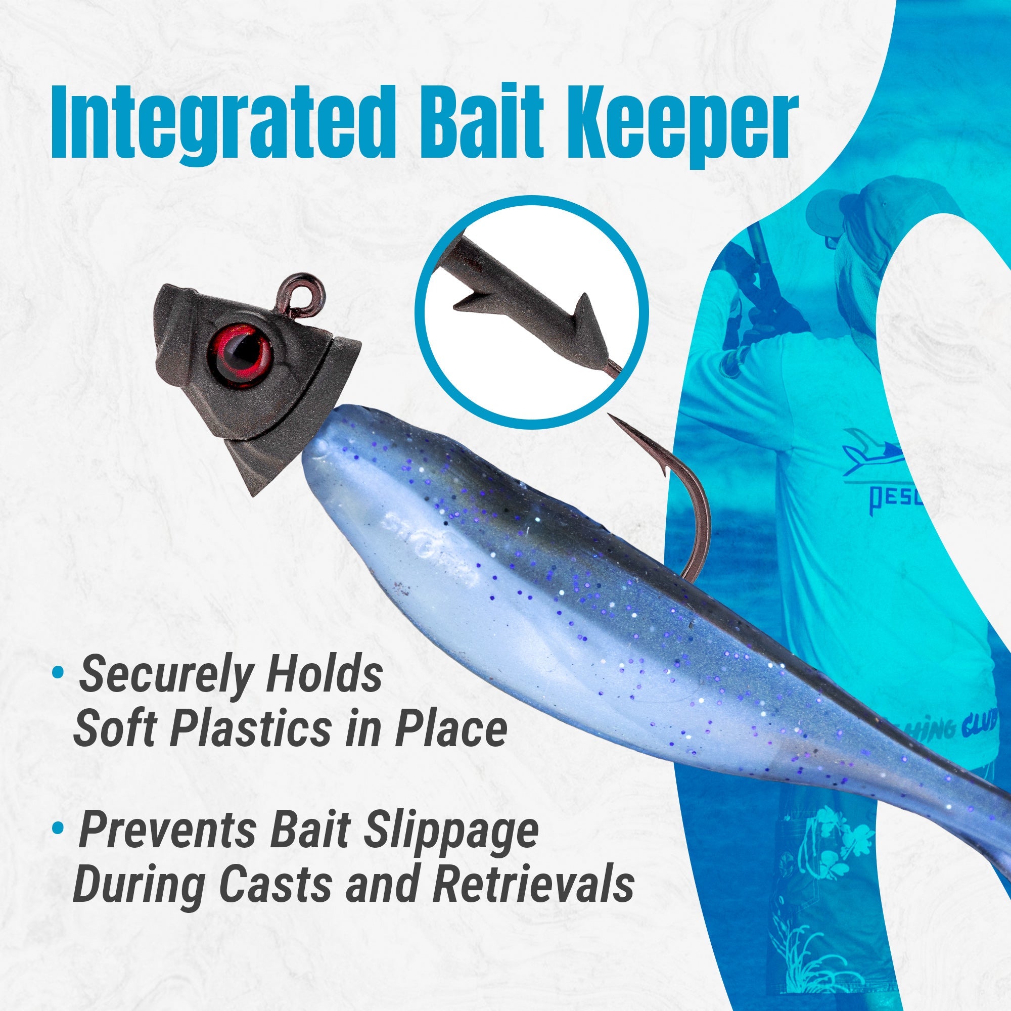 Reaction Tackle 97% Pure Tungsten Swimbait Jig with Realistic Fish Head- 5-PACK - New