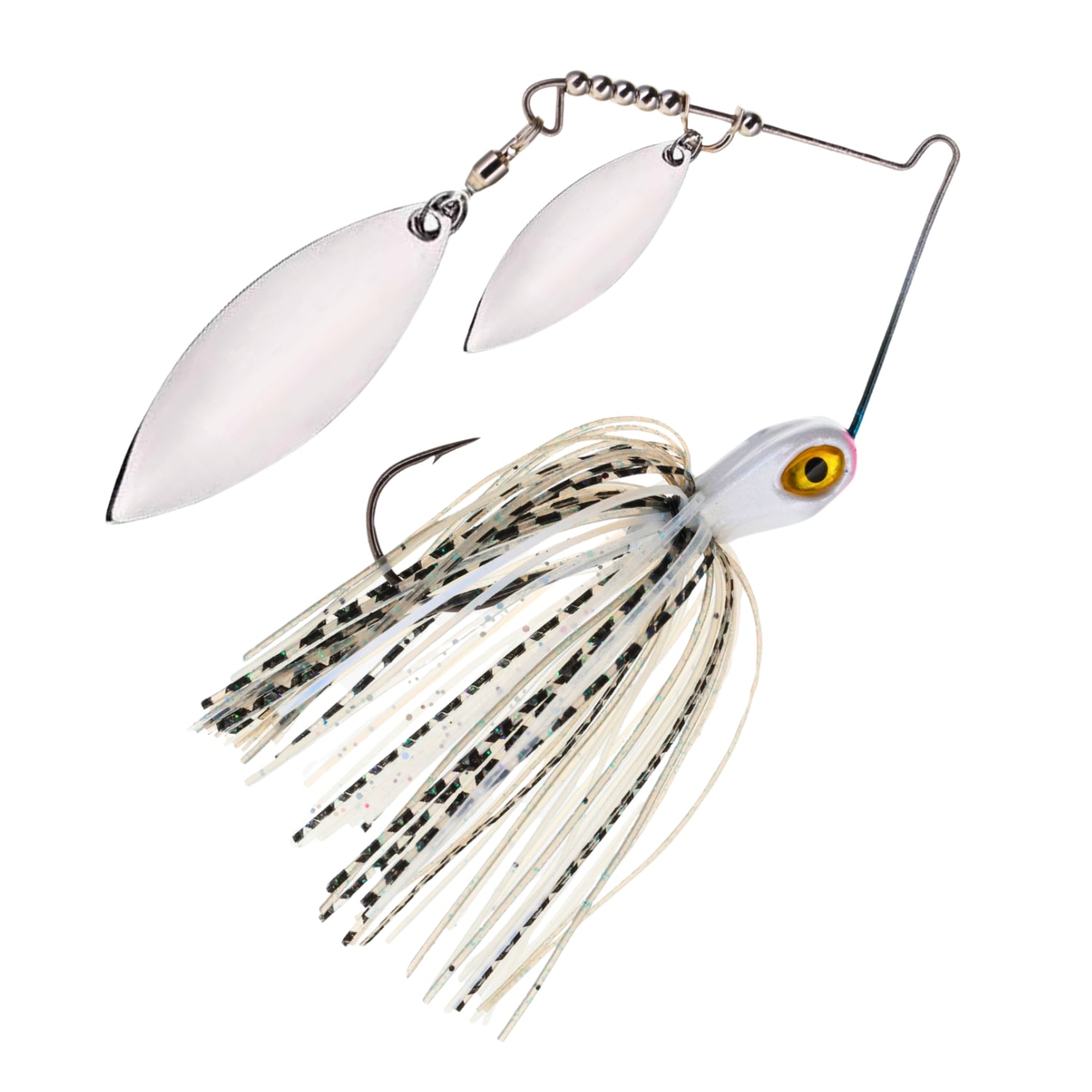 Reaction Tackle Lead Spinnerbait Jigs – 3-Pack, Double Willow Blade - New