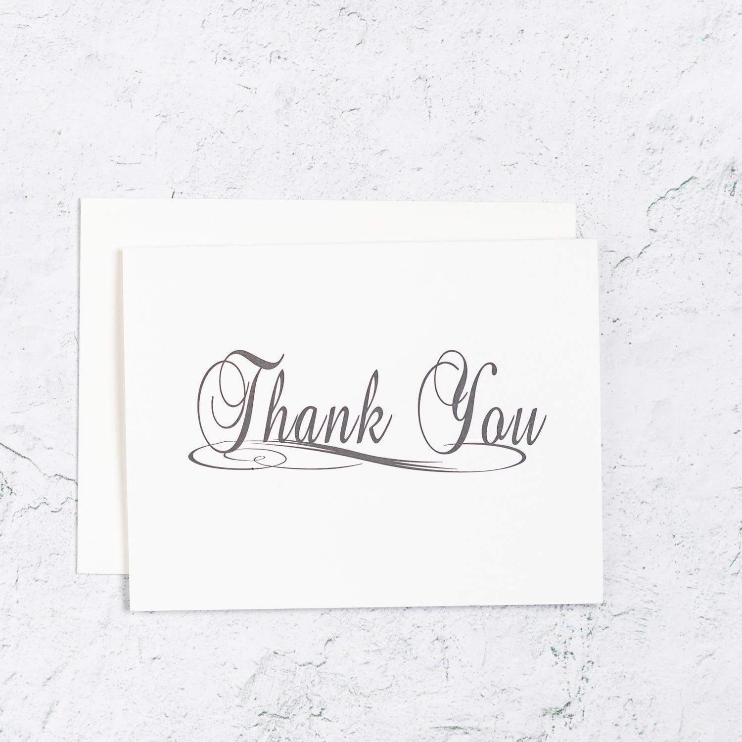 Traditional Scripted Thank You Boxed Notes