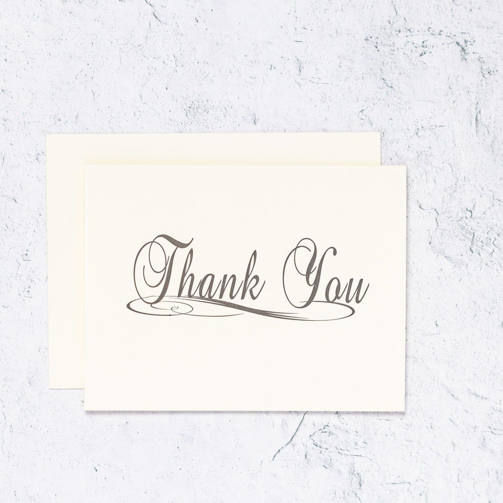 Traditional Scripted Thank You Single Cards