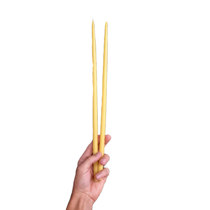 Thin Taper Beeswax Candles