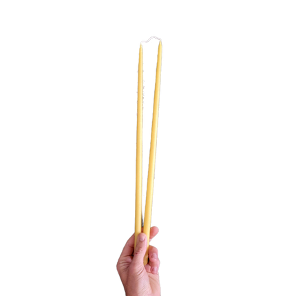 Thin Taper Beeswax Candles