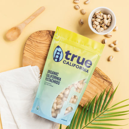 Organic Pistachios, Dry Roasted & Lightly Sea Salted