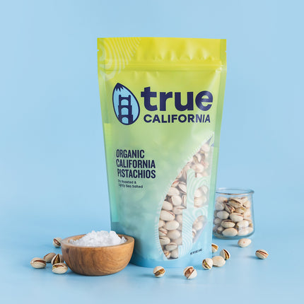 Organic Pistachios, Dry Roasted & Lightly Sea Salted