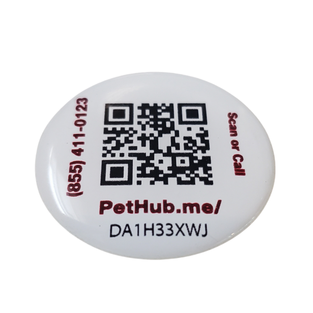 PetHub QR Pet ID Sticker – Upgrade Any Tag + Backup Pet Protection