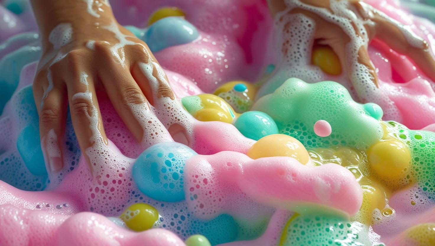 Non-toxic, Colorful Foaming Hand Soap for Kids. Orange Foam. Sweet Orange Scented