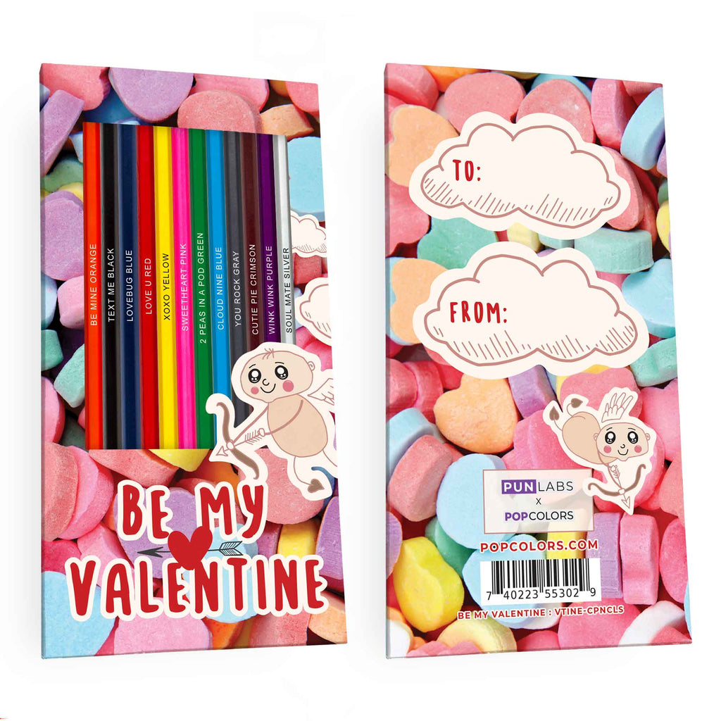 Be My Valentine Colored Pencil Set