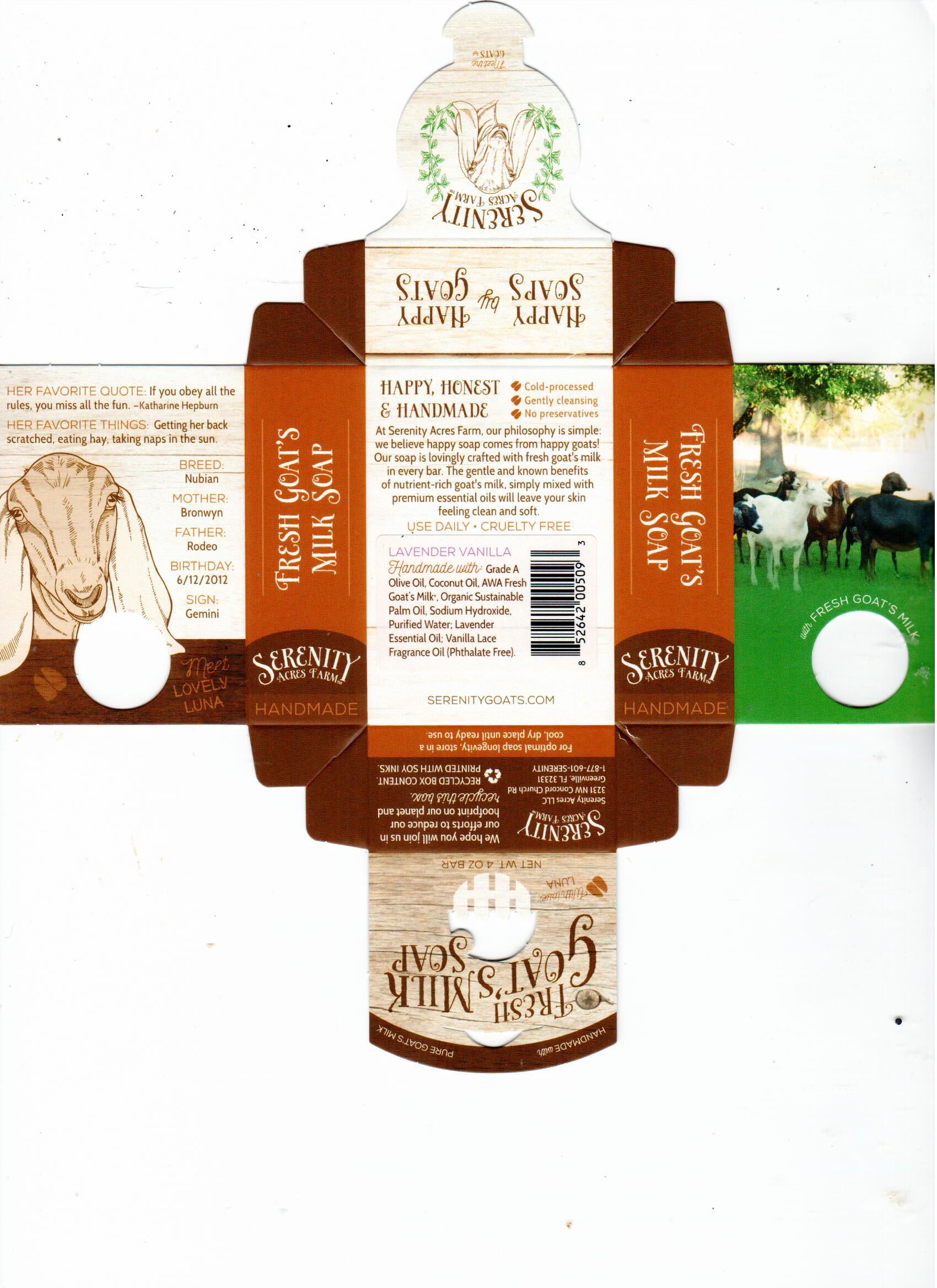 Goat's Milk Soap – Lavender Vanilla