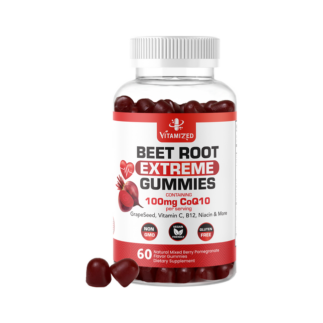 Beet Root Extreme Gummies with CoQ10, 60 Count
