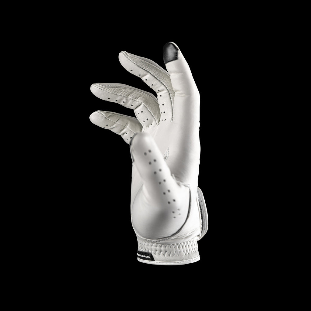 Through Touch Golf Glove - White/Green