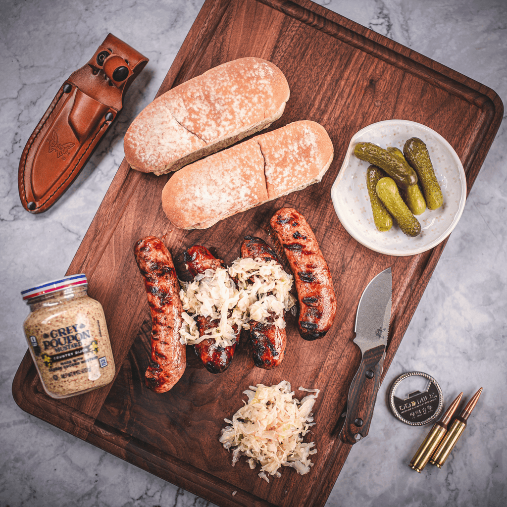 KC Cattle Company Wagyu Bacon Cheeseburger Bratwurst