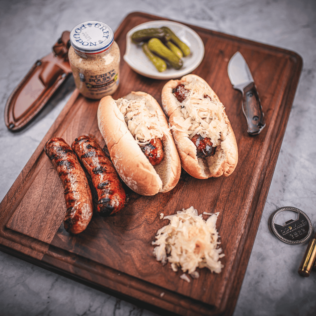 KC Cattle Company Wagyu Bacon Cheeseburger Bratwurst