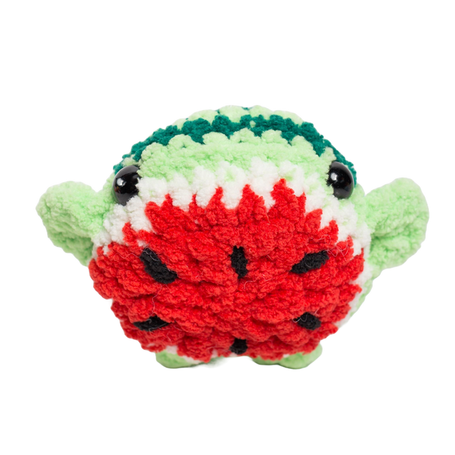 Wanda the Watermelon Whale Crochet Plushie