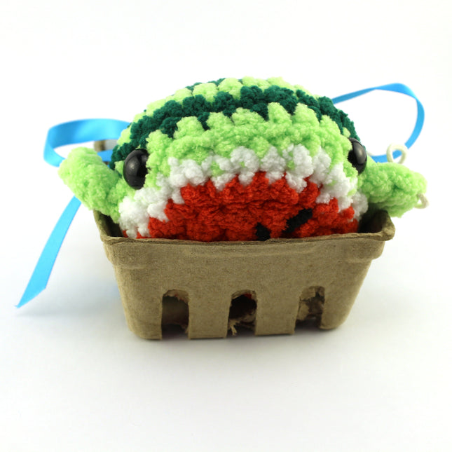 Wanda the Watermelon Whale Crochet Plushie