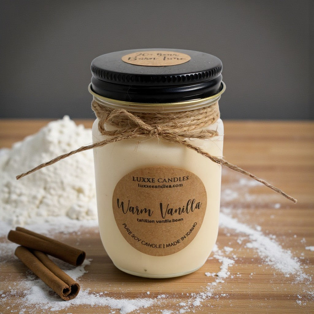 Warm Vanilla Candle | Organic Soy Candle