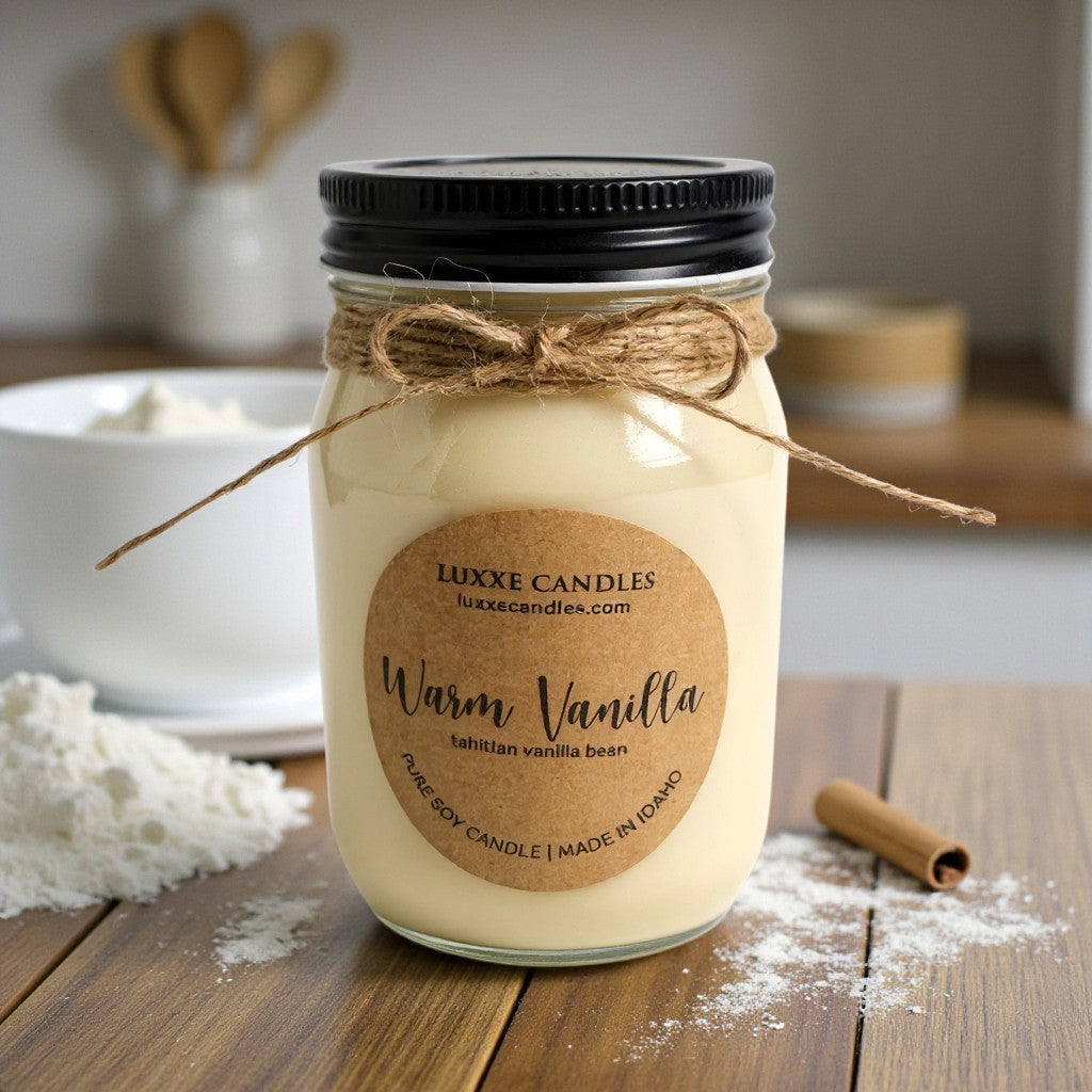 Warm Vanilla Candle | Organic Soy Candle