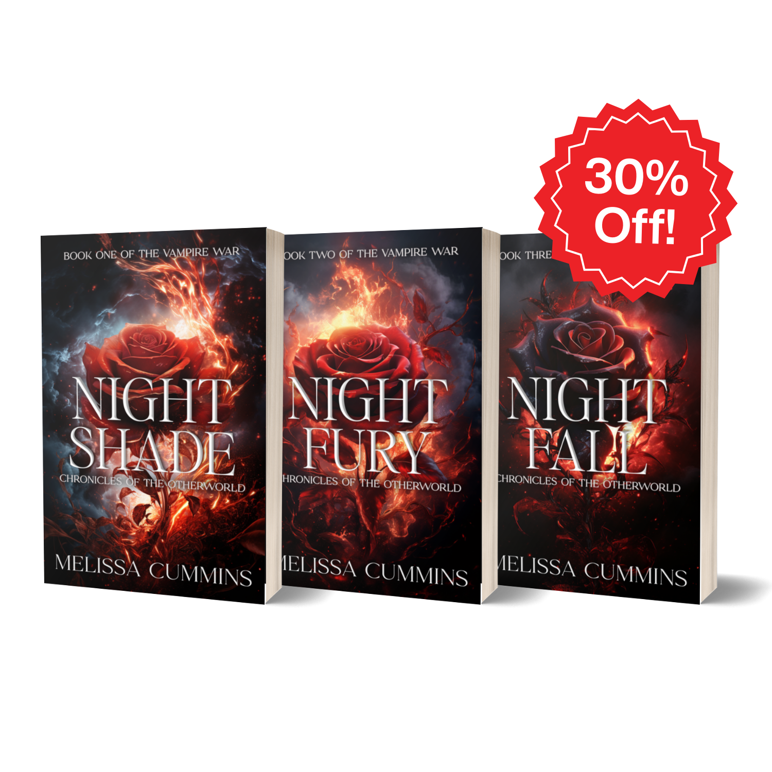 Melissa Cummins The Vampire War Paperback Bundle: Books 1-3