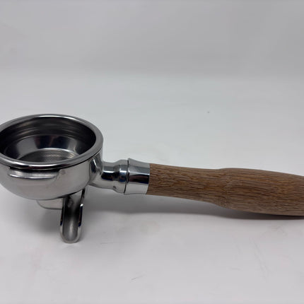58mm Double Spout Portafilter with Wood Handle