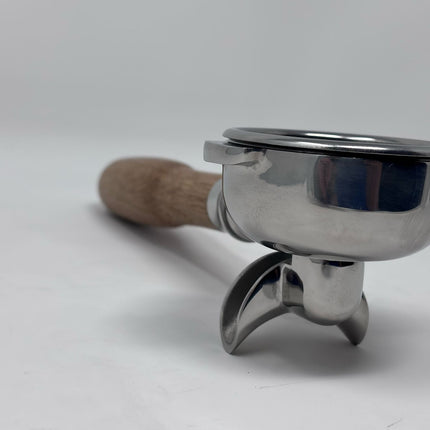 58mm Double Spout Portafilter with Wood Handle
