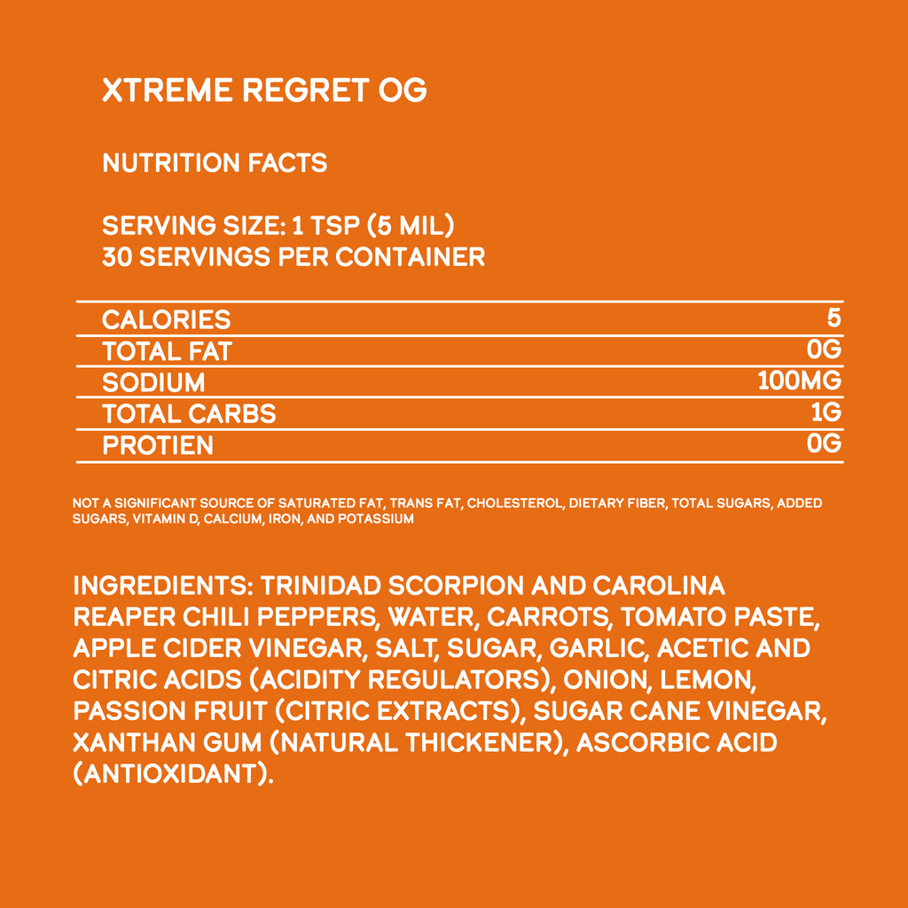 Xtreme Regret Hot Sauce