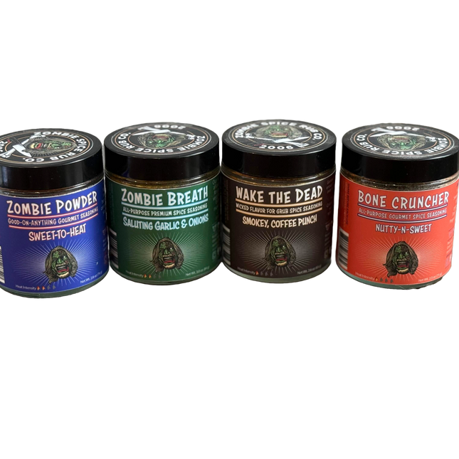 Zombie Spice Rub Co. | Starter Packs | Go Spice Pouch Set to Get Hooked | All-Purpose Spice Blends for Cooking