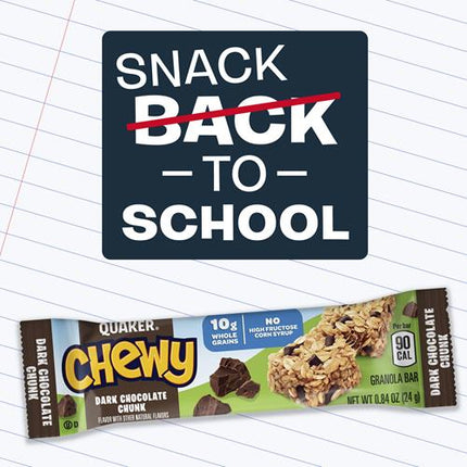 Quaker Chewy Granola Bars, Variety Pack, 0.84 Oz Bars, 18 Ct