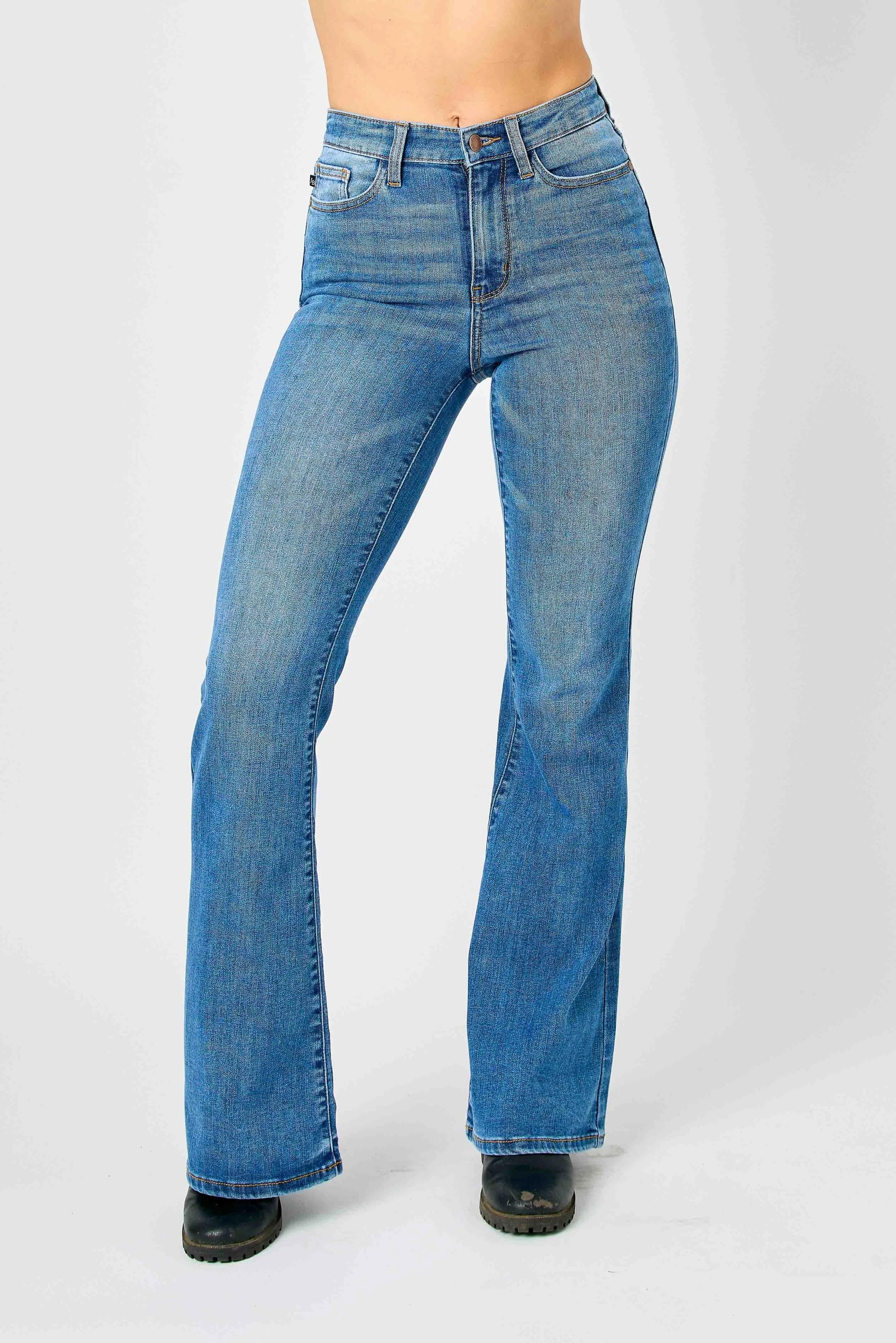 Judy Blue Full Size Hw Classic Flare Jeans
